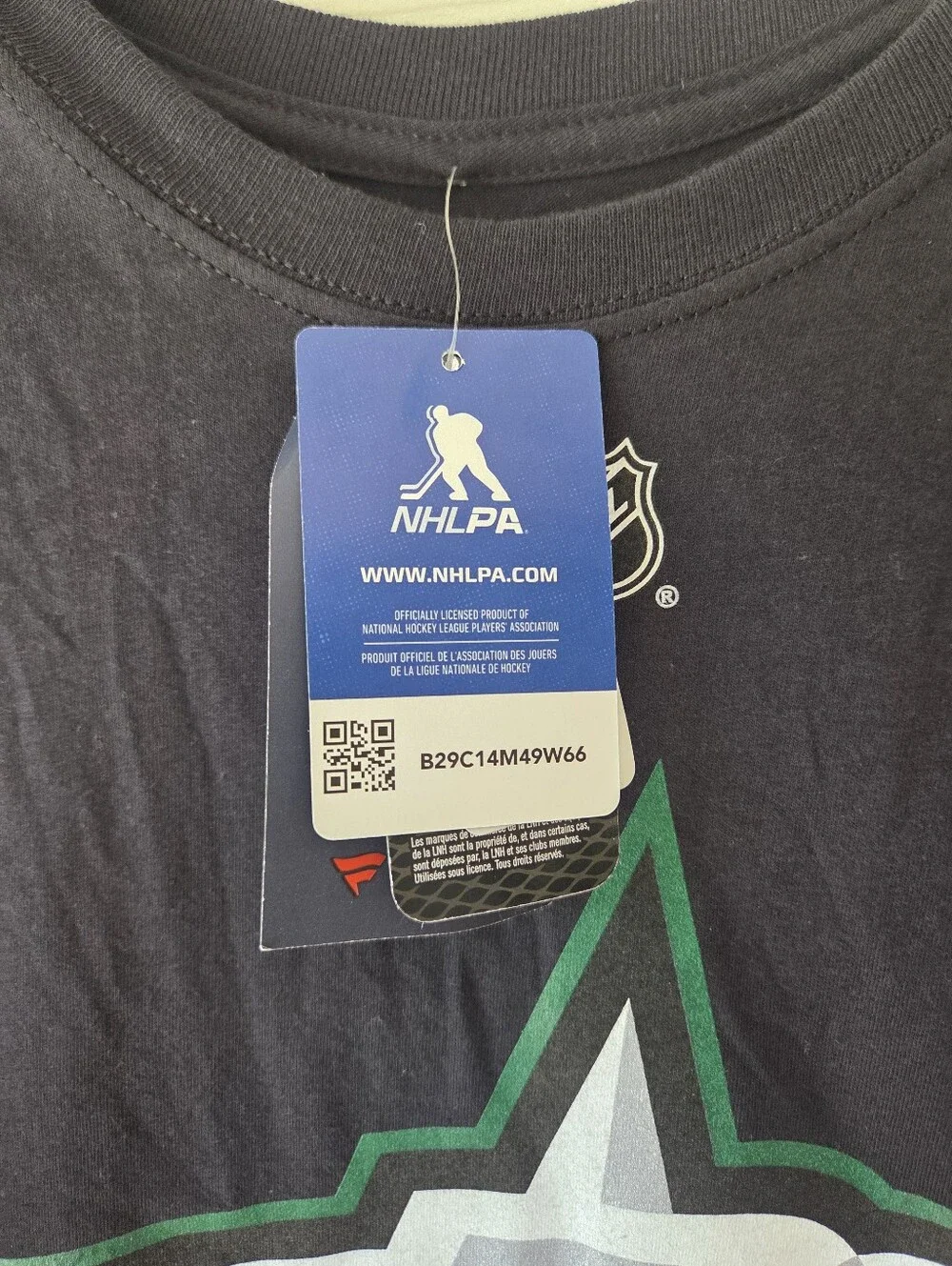 Fantatics Dallas Stars TShirt M Black Mikko Rantanen #96 Logo Hockey NWT NHL